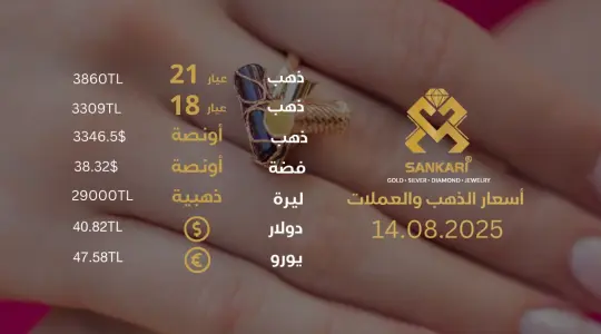 سعر الذهب اليوم في تركيا بتاريخ 2025-08-14 تحديثات دقيقة حول أسعار الذهب