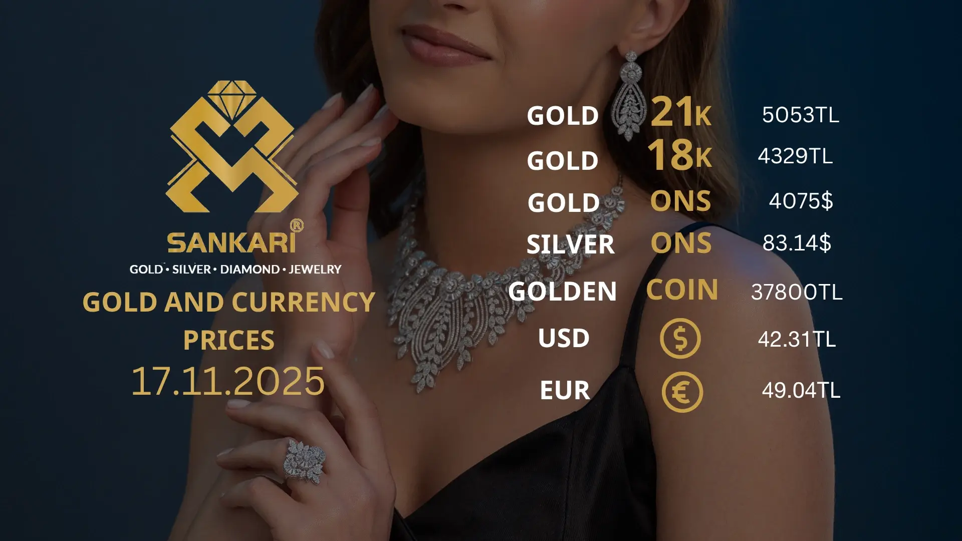 Gold Price Today in Turkey, Monday 17 November 2025 – Latest Gold & Currency Updates