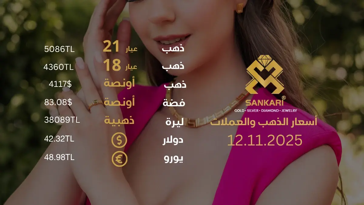 سعر الذهب اليوم في تركيا بتاريخ 2025-11-12 تحديثات دقيقة حول أسعار الذهب