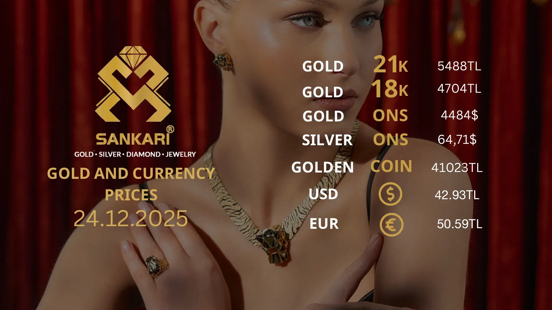 Gold Price Today in Turkey, Wednesday 24 December 2025 – Latest Gold & Currency Updates