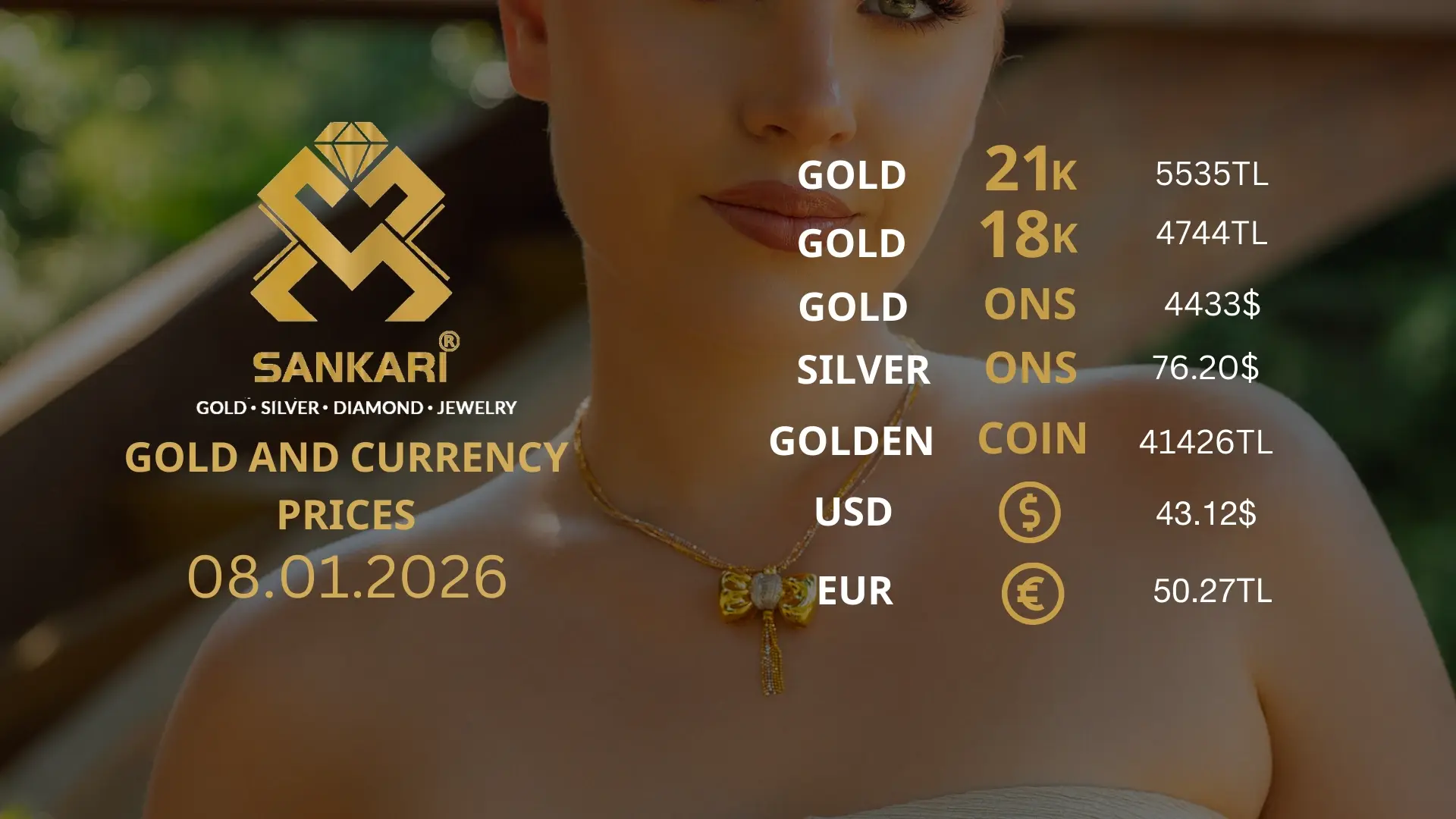 Gold Price Today in Turkey, Thirsday 08 January 2026 – Latest Gold & Currency Updates