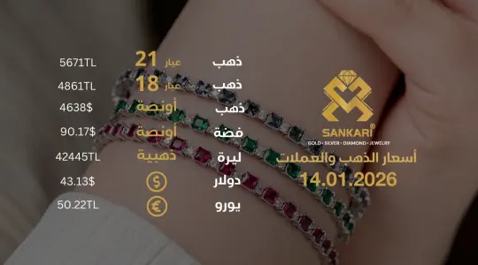 سعر الذهب اليوم في تركيا بتاريخ 2026-01-14 تحديثات دقيقة حول أسعار الذهب