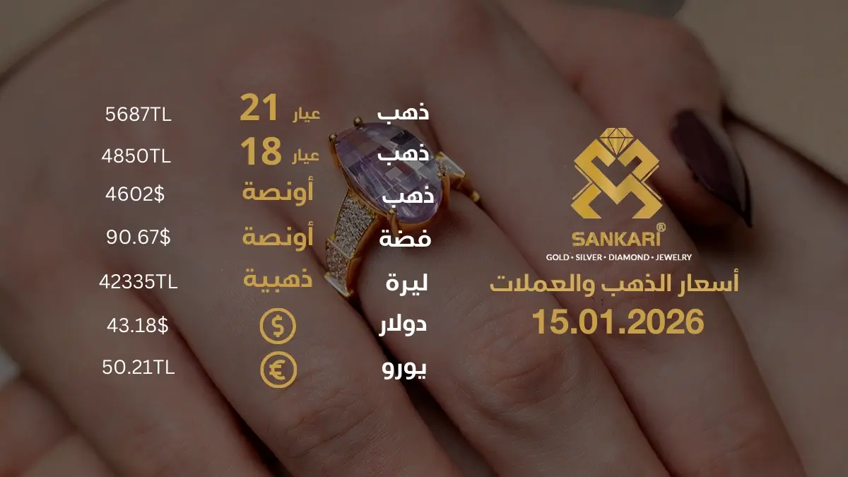 سعر الذهب اليوم في تركيا بتاريخ 2026-01-15 تحديثات دقيقة حول أسعار الذهب