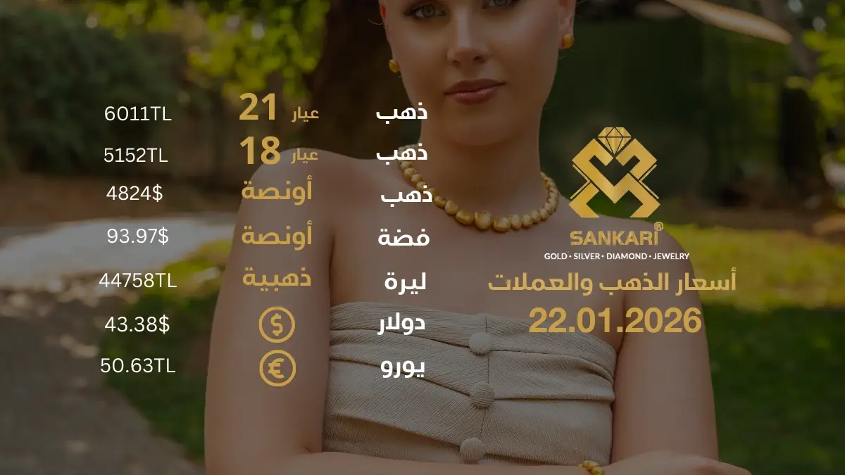 سعر الذهب اليوم في تركيا بتاريخ 2026-01-22 تحديثات دقيقة حول أسعار الذهب