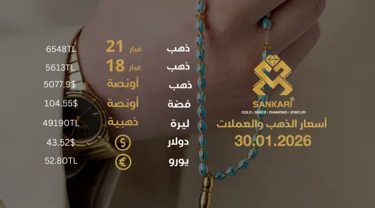 سعر الذهب اليوم في تركيا بتاريخ 2026-01-30 تحديثات دقيقة حول أسعار الذهب