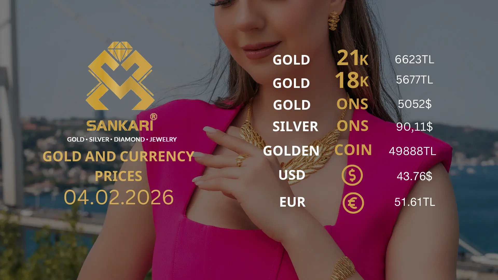 Gold Price Today in Turkey, Wednesday 04 February 2026 – Latest Gold & Currency Updates