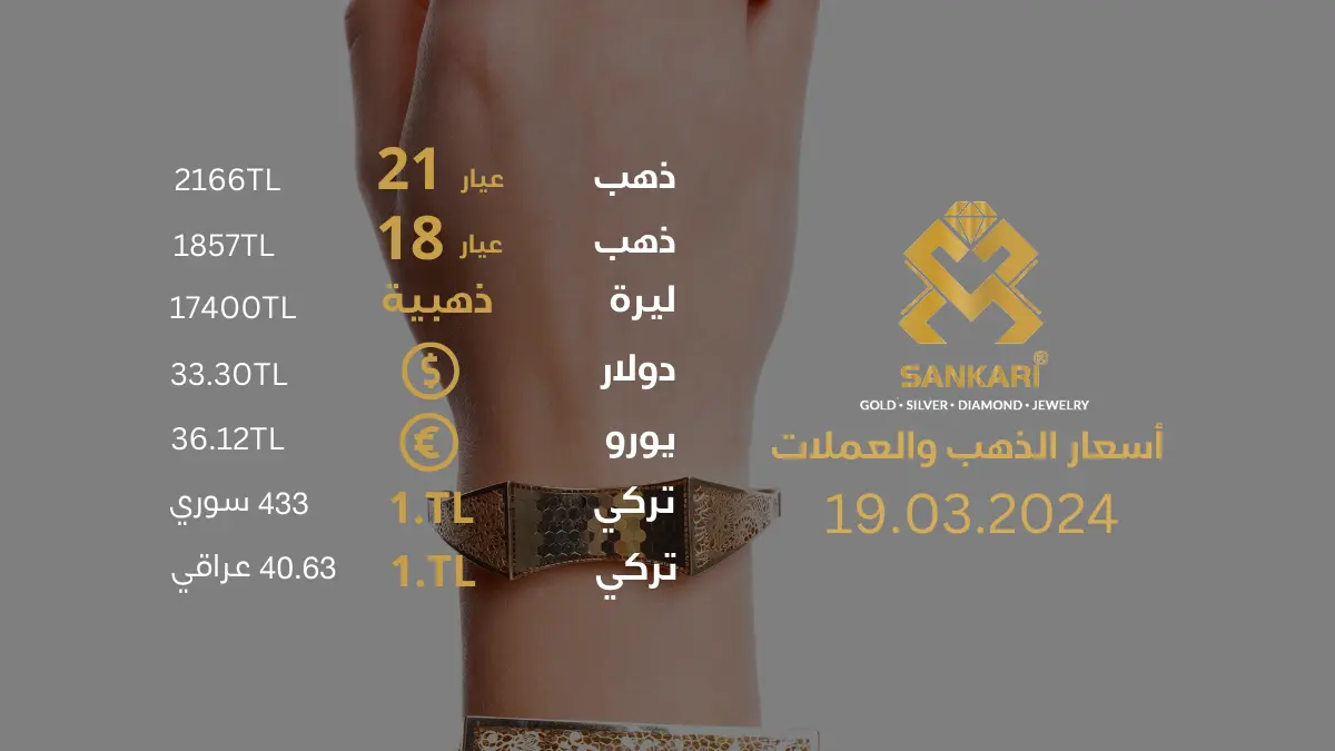 سعر الذهب في تركيا الثلاثاء 19-03-2024 - سعر الذهب اليوم