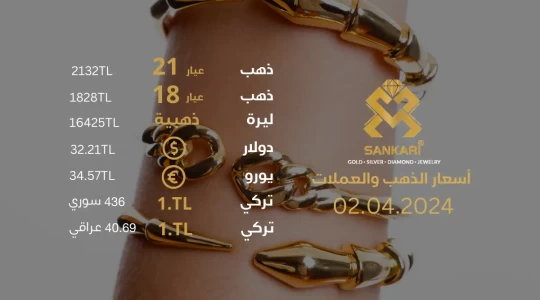 سعر غرام الذهب اليوم الثلاثاء 02-04-2024