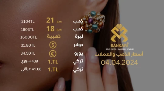 سعر غرام الذهب اليوم الخميس 04-04-2024