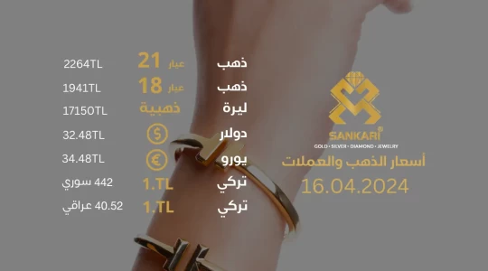 سعر غرام الذهب اليوم الثلاثاء 16-04-2024