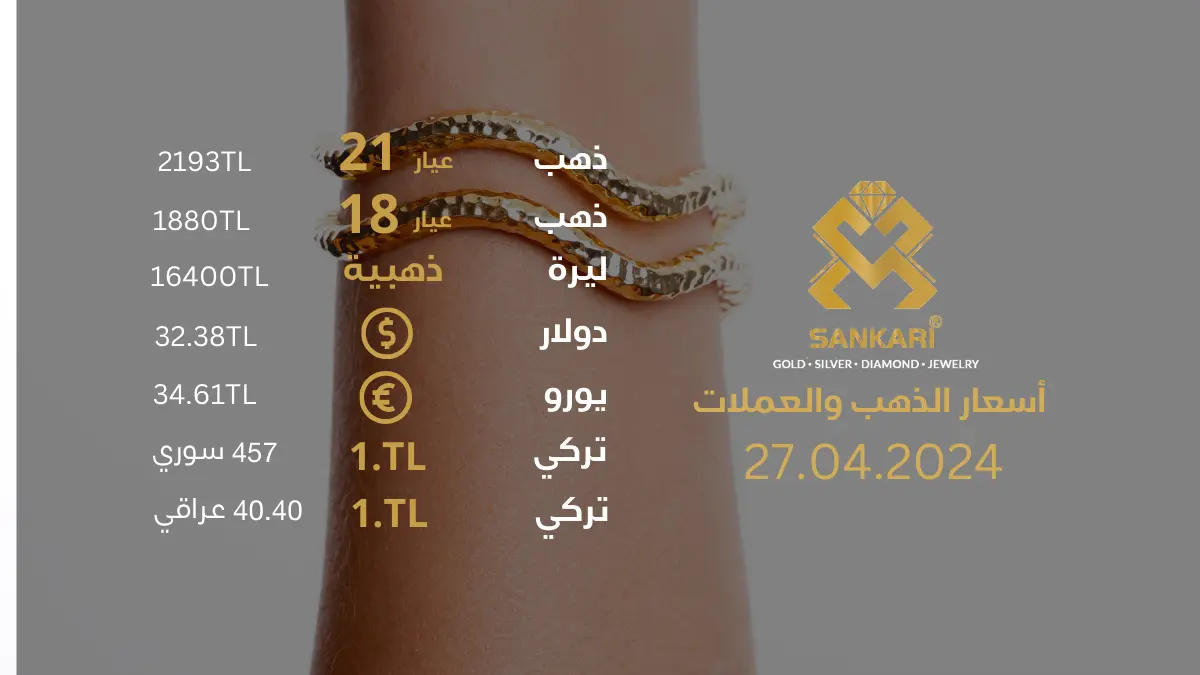 سعر غرام الذهب اليوم السبت 27-04-2024