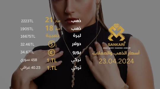 سعر غرام الذهب اليوم الثلاثاء 23-04-2024