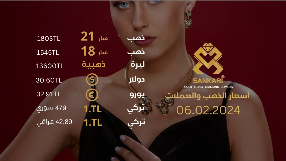 سعر غرام الذهب في تركيا 06-02-2025 - سعر الليرة التركية امام الدولار اليوم