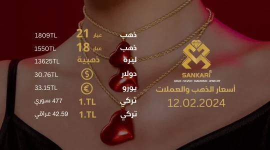 سعر غرام الذهب في تركيا الاثنين 12-02-2025 - سعر الليرة التركية امام الدولار اليوم