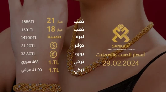 سعر غرام الذهب في تركيا الخميس 29-02-2024 - سعر الليرة التركية امام الدولار اليوم