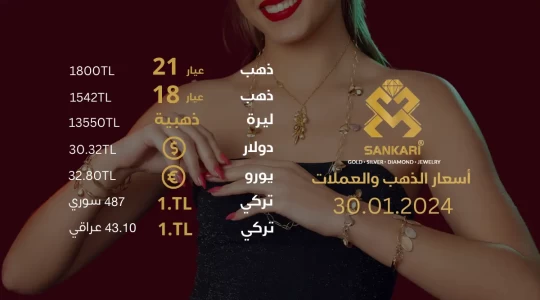 سعر الذهب في تركيا 30-01-2024 - سعر الليرة التركية امام الدولار اليوم