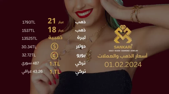 سعر غرام الذهب في تركيا 01-02-2024 - سعر الليرة التركية امام الدولار اليوم