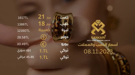 سعر غرام الذهب يوم الاربعاء 08-11-2024 - سعر الليرة الذهب