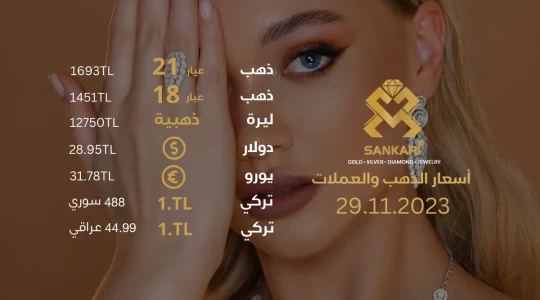 سعر غرام الذهب يوم الاربعاء 29-11-2024