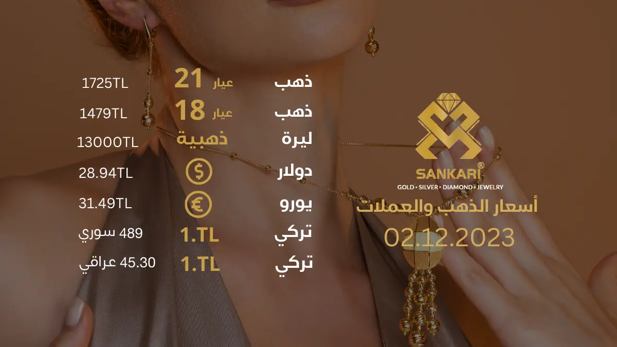 سعر غرام الذهب يوم السبت 02-12-2024