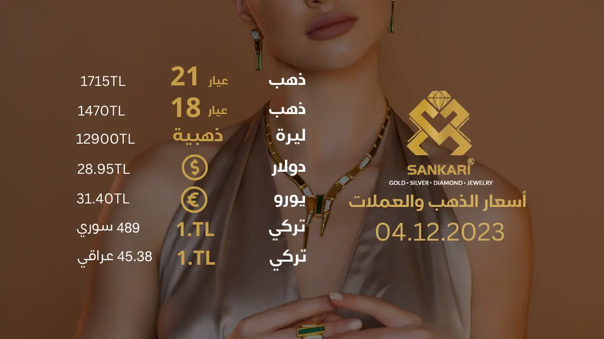 سعر غرام الذهب يوم الاثنين 04-12-2024