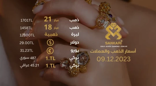 سعر غرام الذهب يوم السبت 09-12-2024