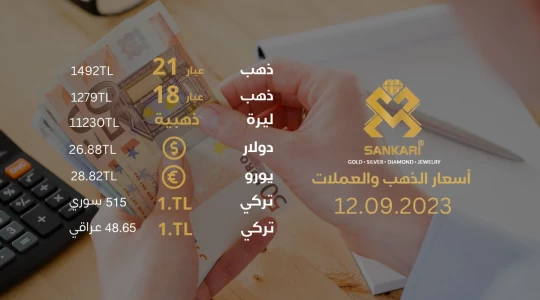 سعر غرام الذهب اليوم الثلاثاء 12-09-2025 - سعر الليرة اليوم