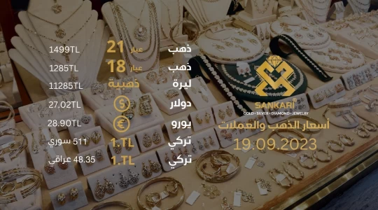 سعر غرام الذهب اليوم الثلاثاء 19-09-2025 - سعر الليرة اليوم
