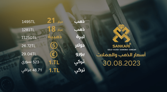 سعر غرام الذهب اليوم الاربعاء 30-08-2024 - سعر الليرة اليوم