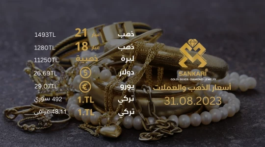 سعر غرام الذهب اليوم الخميس 31-08-2024 - سعر الليرة اليوم