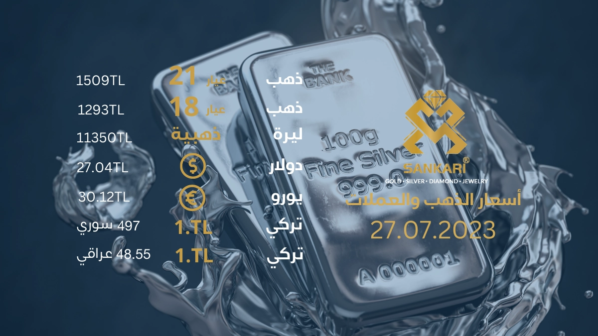 سعر جرام الذهب يوم الخميس 27-07-2025 - سعر الليرة التركية اليوم